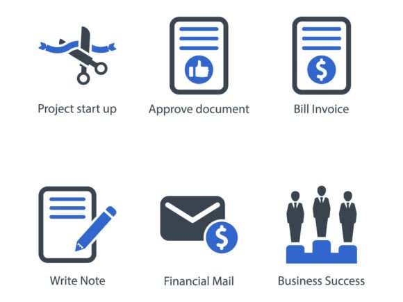 A Modern Review of the Business Office Icon Set Graphics