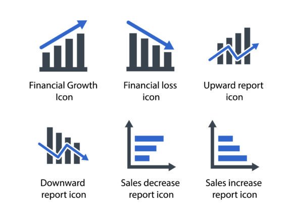 Business Graph Icon Set 2: A Must-Have for Modern Graphics and Icons