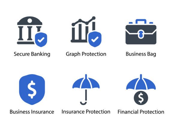 Business Insurance Icon Set 2: A Perfect Fit for Local Branding