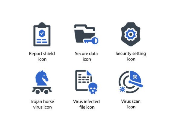 Cyber Security System Icon Set 7: A Must-Have for Modern Graphics