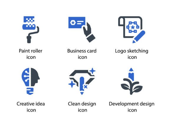 Design Creativity Icon Set 7: A Versatile Embroidery Asset