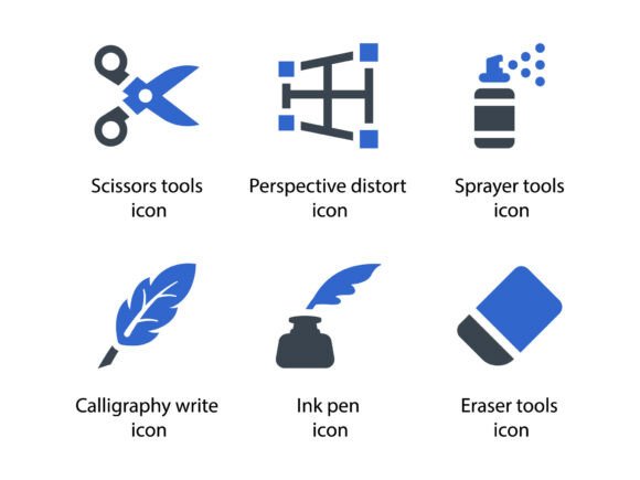 Design Tools Icon Set 4: A Versatile Graphics Collection