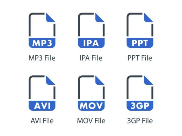 File Formats Icon Set 4: A Must-Have for Handmade Graphics