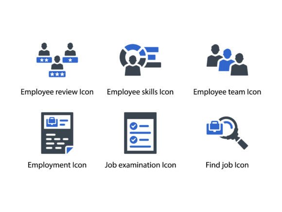 Find Job Interview Icon Set 4: A Versatile Graphics Tool