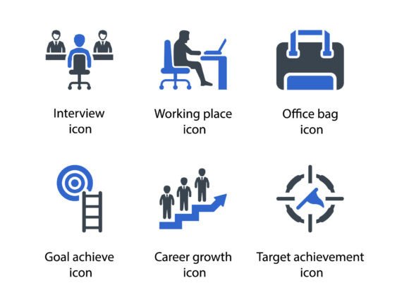 Human Resource Management Icon Set 2