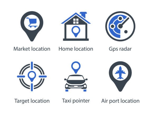 Location Icon Set 2: Perfect Graphics for Local Business Branding