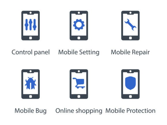 Mobile Function Icon Set 11: A Versatile Graphics Tool