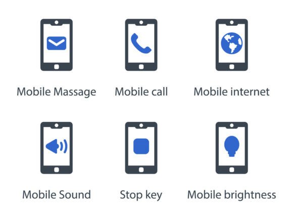 Mobile Function Icon Set 5: A Versatile Graphics Tool