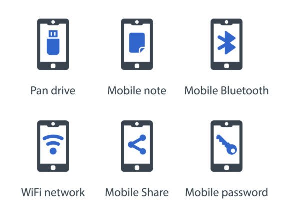 Mobile Function Icon Set 9: A Versatile Graphics Tool