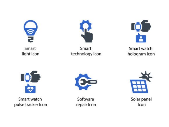Modern Technologies Icon Set 14: A Versatile Graphics Tool