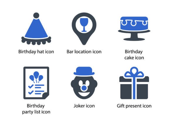 Party Celebration Icon Set 3: A Versatile Graphics Tool