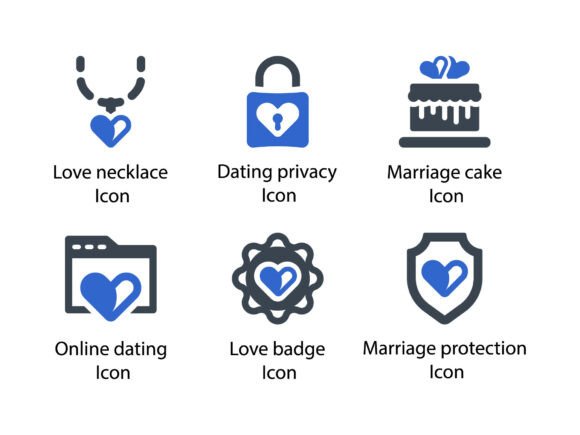 Review: Romance and Love Icon Set 8 for Local Branding