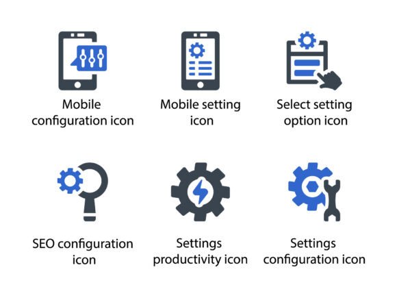 Reviewing Settings and Options Icon Set 4 for Graphics