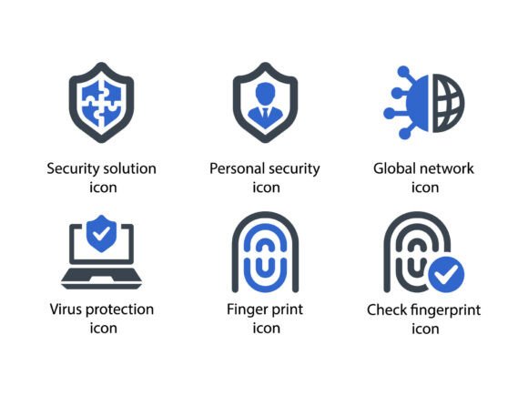 Security Icon Set 2: A Versatile Graphic for Local Brands
