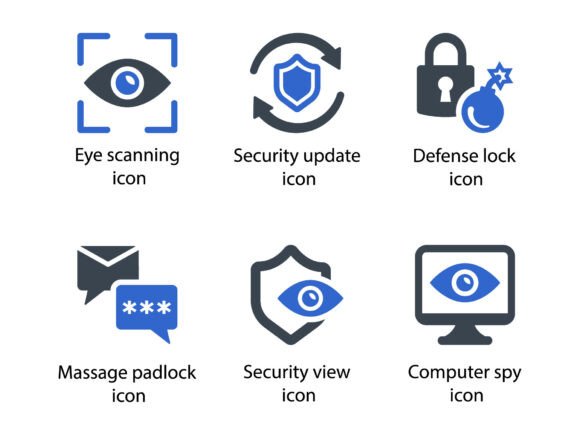 Security Icon Set 8: A Versatile Graphic for Crafters