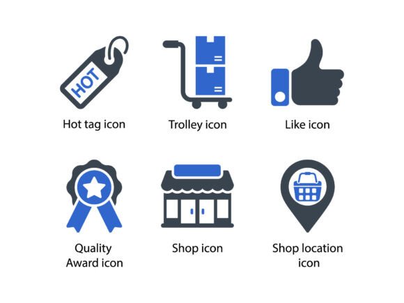 Shopping E Commerce Icon Set 8: A Must-Have for Graphics and Icons